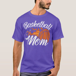 Womens Basketball Mama Player Hoop Junkie Mütter D T-Shirt