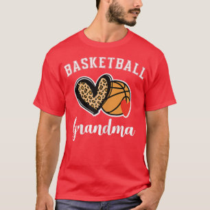 Womens Basketball Oma Leopard Herzogin Großmotte T-Shirt
