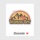 Womens Bay, Alaska Sticker (Blatt)