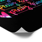 Womens Be Pretty Strong Brave Kind Insrational Tie Poster (Ecke)