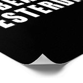 Womens Beat Yesterday Motivational Quotes V-neck  Poster (Ecke)