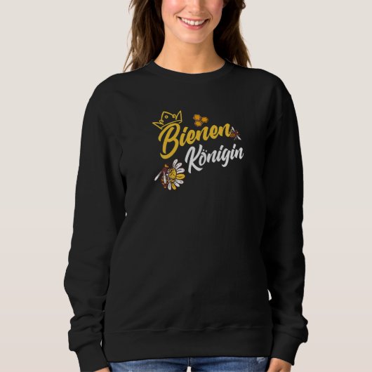 Womens Bee Queen   Sweatshirt (Vorderseite)
