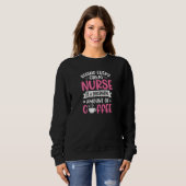 Womens Behind every Great Nurse is an Substantial  Sweatshirt (Vorne ganz)