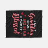 Womens Being A Grandma Doesn't Make Me Old It Make Fleecedecke (Vorderseite (Horizontal))