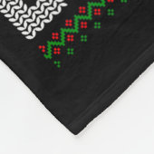 Womens Believe Xmas Funny Santa Riding Shark Ugly Fleecedecke (Ecke)