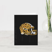 Women's Bend &amp; Snap Leopard Print Helmet Footb Karte (Vorderseite)
