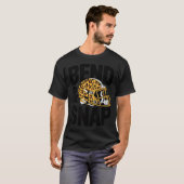 Women's Bend &amp; Snap Leopard Print Helmet Footb T-Shirt (Vorne ganz)