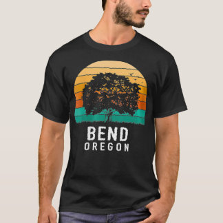 Womens Bend Vintag Sunset Oregon Souvenir VNeck T-Shirt