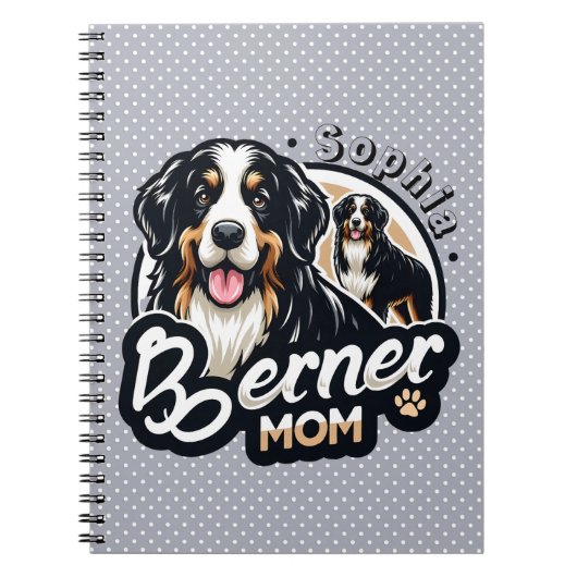 Womens Berner Mama - Bernese Mountain Dog Mama Ges Notizblock (Vorderseite)