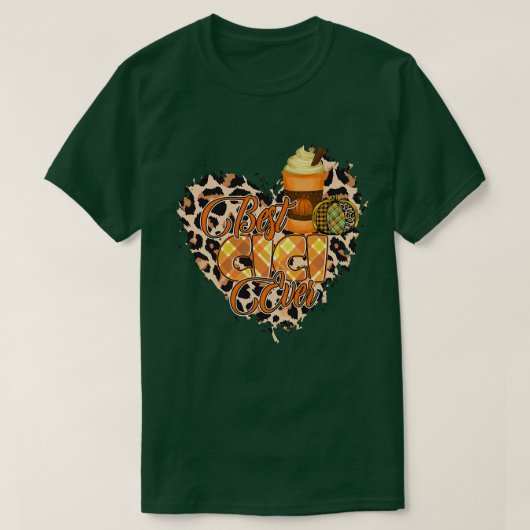Womens Best Cici ever shirt, autumn heart Cici T-Shirt (Design vorne)