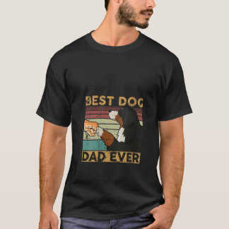 Womens Best dog dad ever Bernese Mountain Dog V Ne T-Shirt