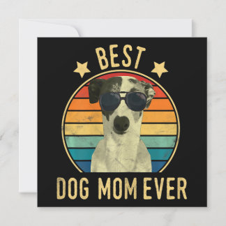 Womens Best Dog Mom Ever Italian Greyhound Mors Einladung