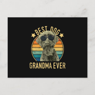 Womens Best Dog Oma Ever Giant Schnauzer Feiertagspostkarte