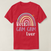 Womens Best Gam Gam Ever Boho Rainbow Funny Mother T-Shirt (Design vorne)