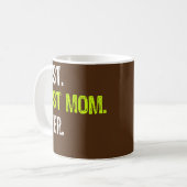 Womens Best HOST MOM Ever Funny mother's day Kaffeetasse (Vorderseite Links)