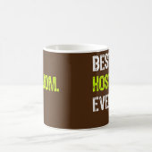 Womens Best HOST MOM Ever Funny mother's day Kaffeetasse (Mittel)