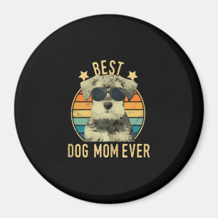 Womens Best Hund Mama je Miniatur Schnauzer Magnet