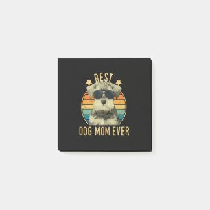 Womens Best Hund Mama je Miniatur Schnauzer Post-it Klebezettel