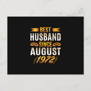 Womens Best Husband Seit August 1972 - Funny 48. Ankündigungspostkarte