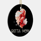 Womens Betta Fish Betta Mama Niedliches Haustier B Keramik Ornament (Rechts)