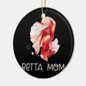 Womens Betta Fish Betta Mama Niedliches Haustier B Keramik Ornament (Links)