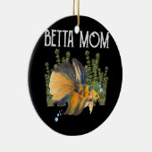 Womens Betta Fish Betta Mama Niedliches Haustier B Keramik Ornament (Rechts)