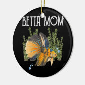 Womens Betta Fish Betta Mama Niedliches Haustier B Keramik Ornament (Links)