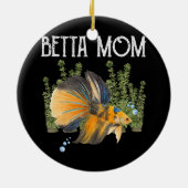 Womens Betta Fish Betta Mama Niedliches Haustier B Keramik Ornament (Hinten)