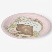 Women's Bible Study | Spring Flowers Pappteller (Schrägansicht)