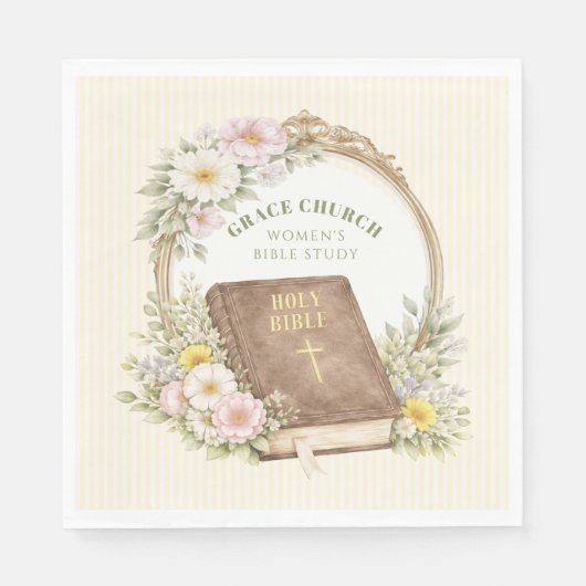 Women's Bible Study | Spring Flowers Serviette (Vorderseite)