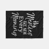 Womens Bible Verse Quote Gift His Mercies Are New Fleecedecke (Vorderseite (Horizontal))