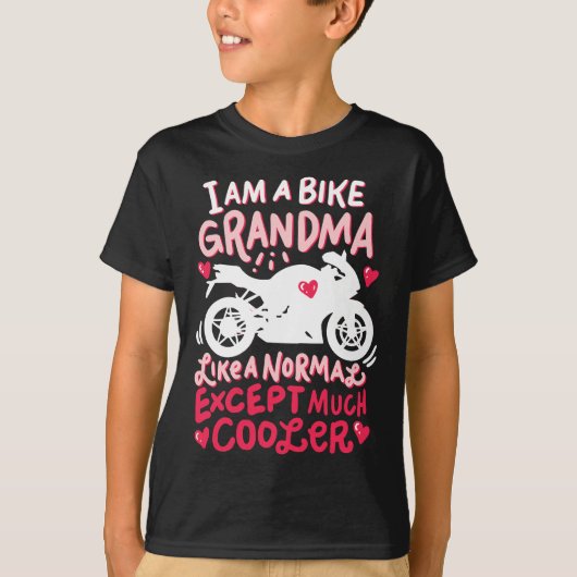 Womens Bike Oma I Funny Motorrad Großmutter T-Shirt (Vorderseite)
