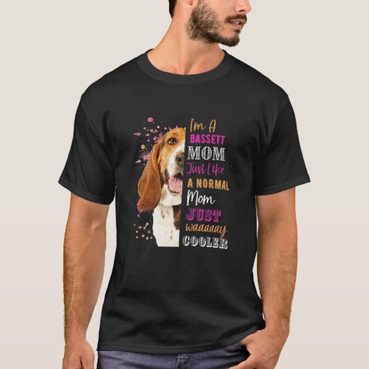 Womens bin ich eine Bassett-Mama wie eine normale T-Shirt (Vorderseite)