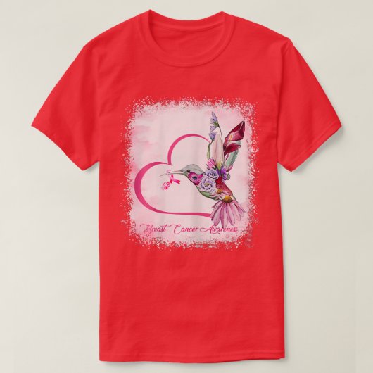 Womens Bird Heart Ribbon Sonnenblume gebleicht Bru T-Shirt (Design vorne)