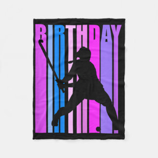Womens Birthday Field Hockey Player Sports Girls T Fleecedecke