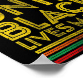 Womens Black History All Lives Cant Until Black Li Poster (Ecke)