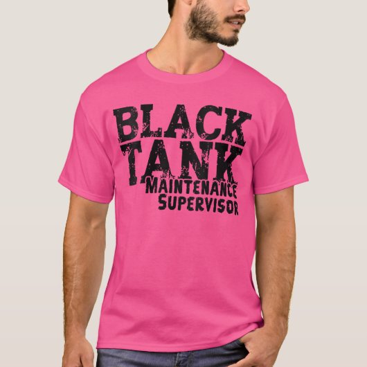 Womens Black Tank Maintenance Supervisor Funny RV (Vorderseite)