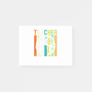 Womens Black Woman Teacher Afro Retro Black Histor Post-it Klebezettel