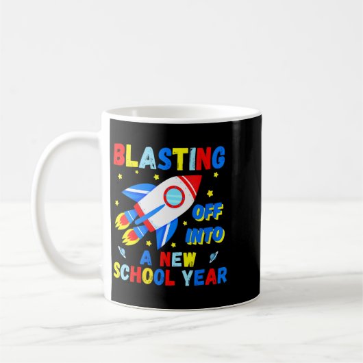 Womens Blasting Off Into A New School Year Cute Ro Kaffeetasse (Links)