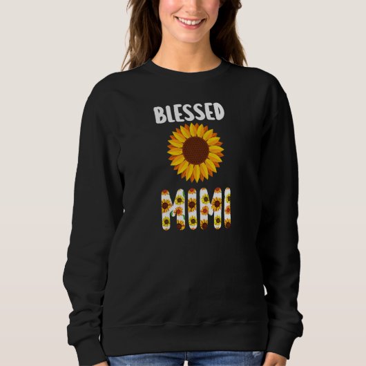 Womens blessed mimi granny sweatshirt (Vorderseite)
