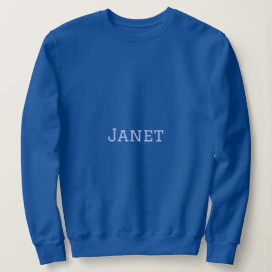 Women's Blue Basic Sweatshirt (Design vorne)