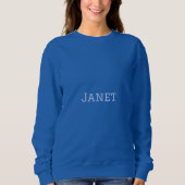 Women's Blue Basic Sweatshirt (Vorderseite)