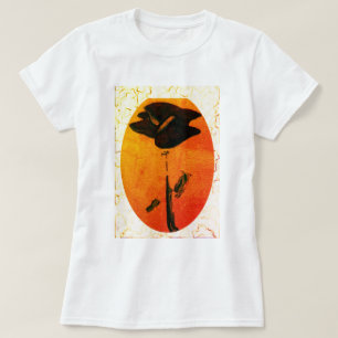 Womens Blue Rose Basic T - Shirt