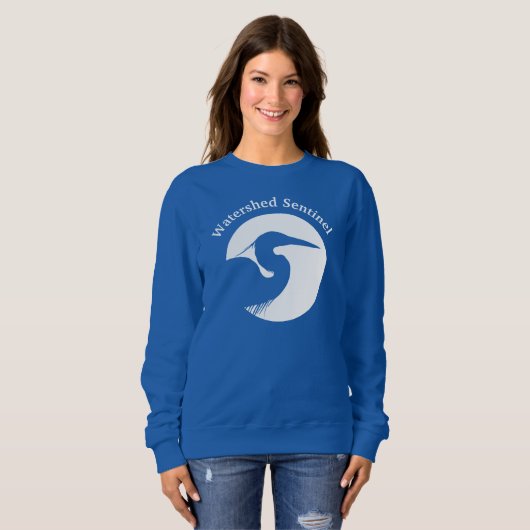 Women's blue sweatshirt (Vorne ganz)