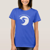 Women's blue t-shirt (Vorderseite)