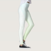 Womens Blue Yellow Green White Trendy Modern Leggings (Rechts)