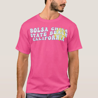 Womens Bolsa Chica Staat Beach California CA Retro T-Shirt