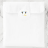 Womens Boo Bees Funny Ghost Boobees Hallowee Runder Aufkleber (Tasche)
