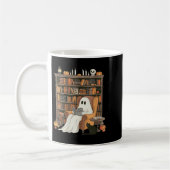 Womens Bookish Ghost Haunted Library Cat Bookworm  Kaffeetasse (Links)