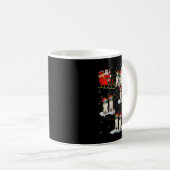 Womens Border Collie Dog Santa Sleigh Flying Funny Kaffeetasse (VorderseiteRechts)